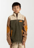Kids Haus Of JR Color Block Track Half-Zip Sweater