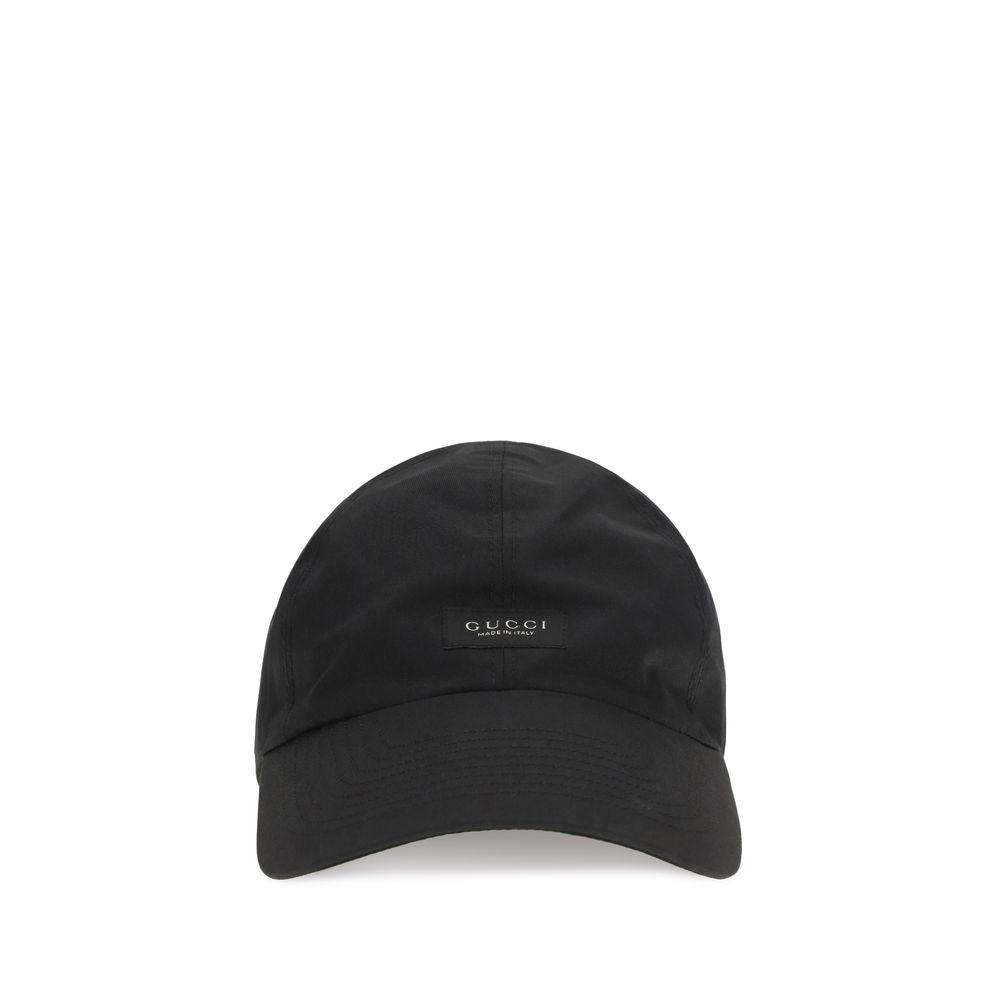 Gucci Black Cotton Baseball Cap