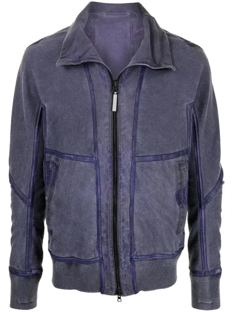 Isaac Sellam Experience funnel neck leather jacket