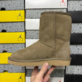 UGG Kallen Lace Classic Short Boot – Suede Boot with Shearling Lining, Tonal Back Seam & Classic Sunburst Sole in Alpine