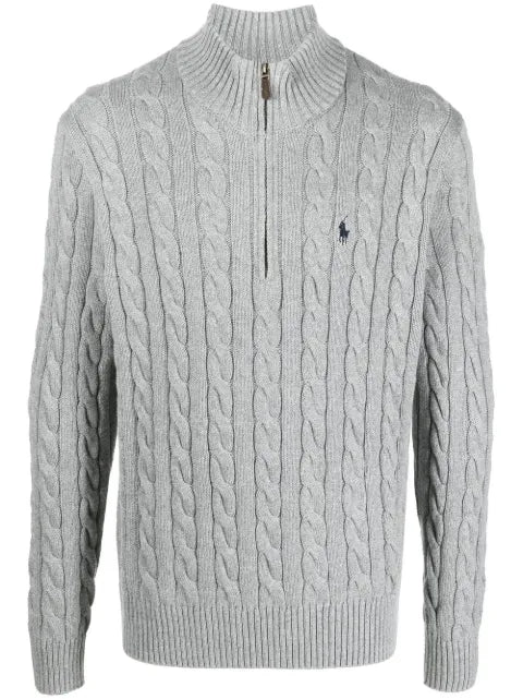 Polo Ralph Lauren cable-knit quarter-zip jumper