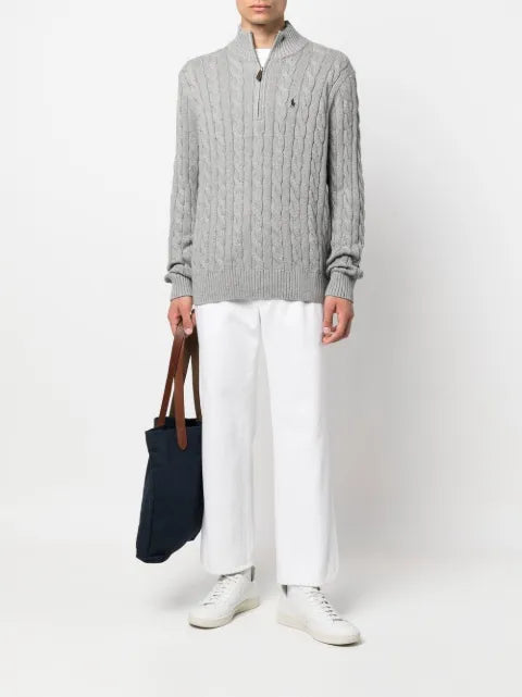 Polo Ralph Lauren cable-knit quarter-zip jumper