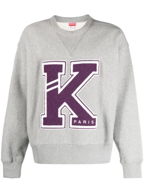 Kenzo logo-patch detail sweatshirt