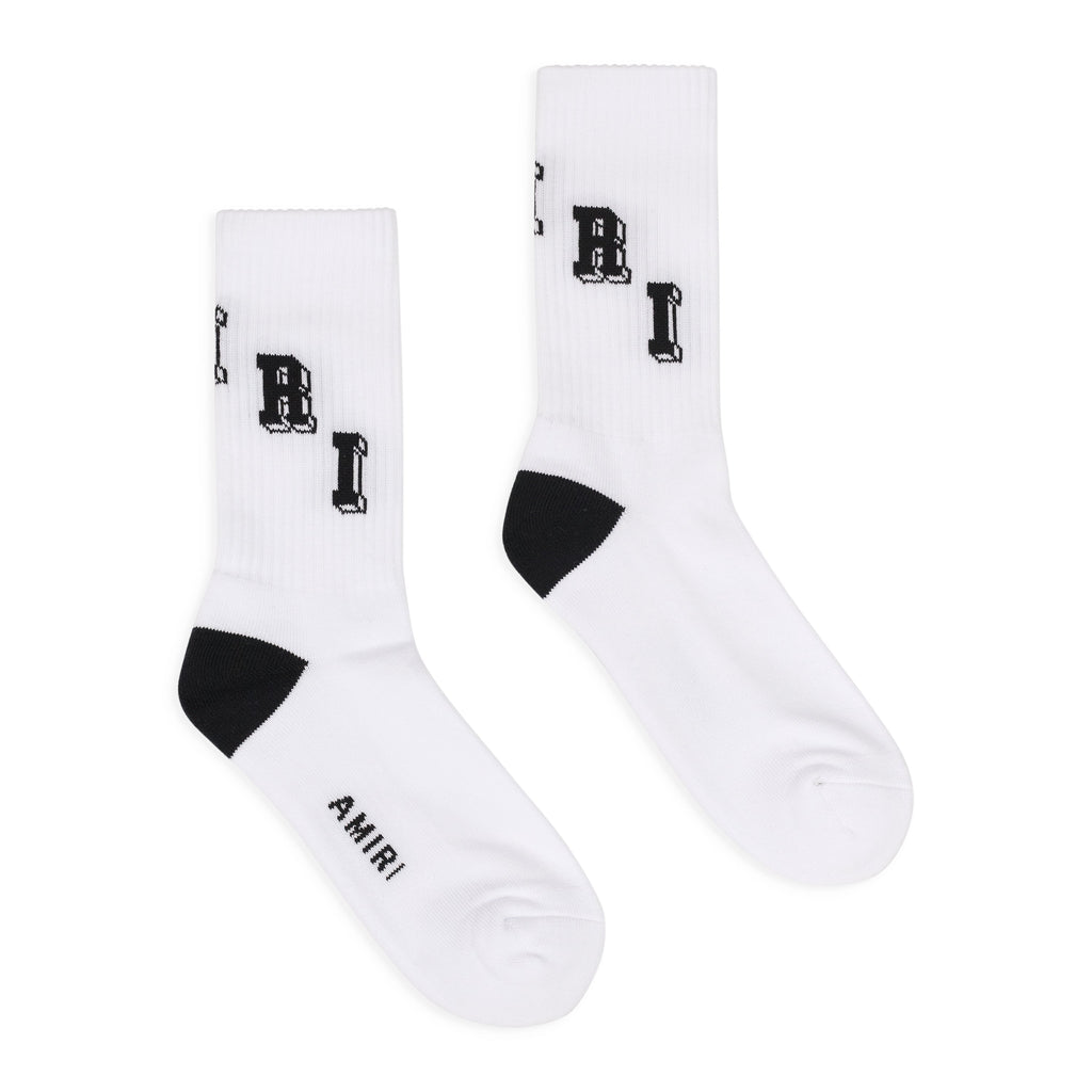 White/Black Collegiate Tube Socks