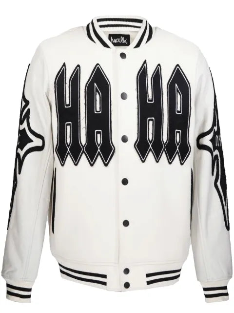 Haculla Praising logo-appliqué jacket