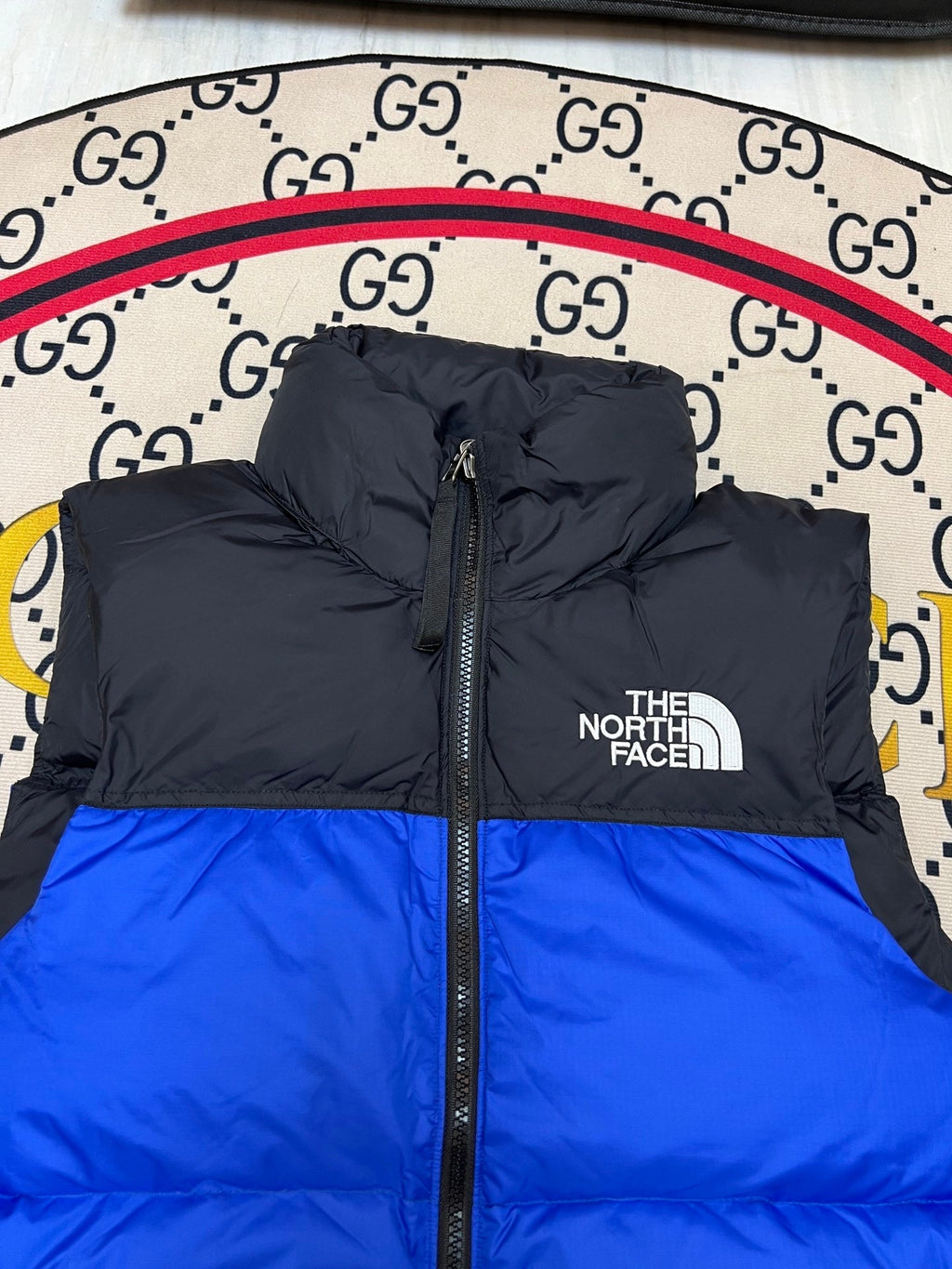 The North Face Blue Black 1996 Retro Nuptse Down Vest