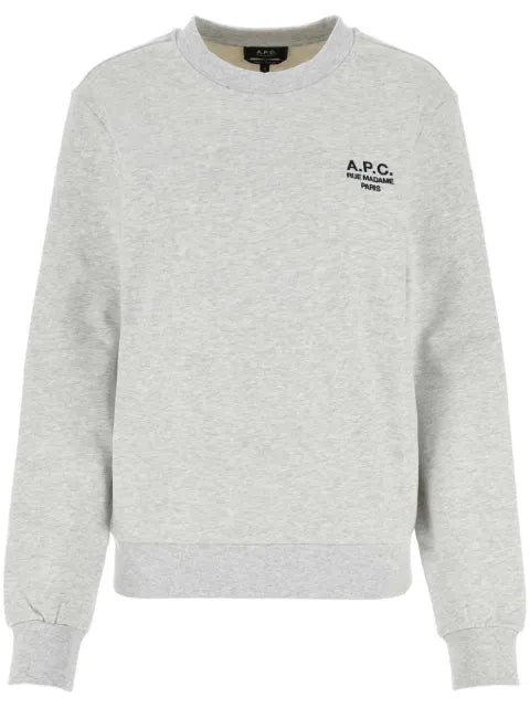 A.P.C. mélange-effect cotton sweatshirt