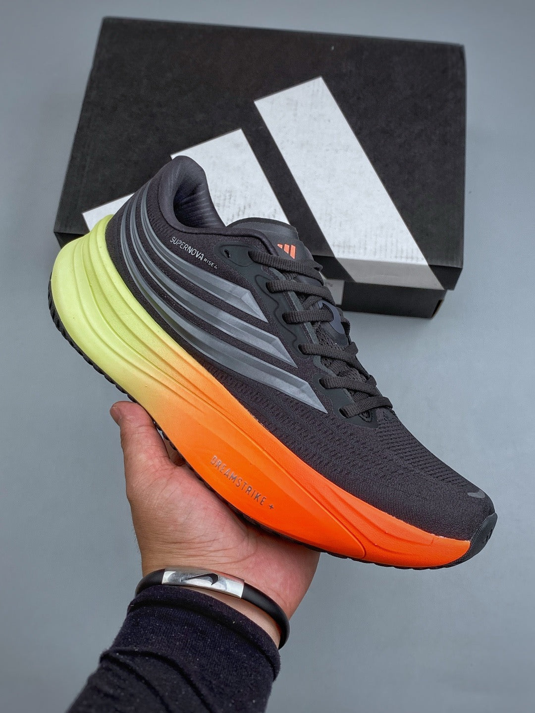 Adidas FF8801550 Men's Running Shoes5 - 4 Colorways incl. White/Light Blue & Black/Orange
