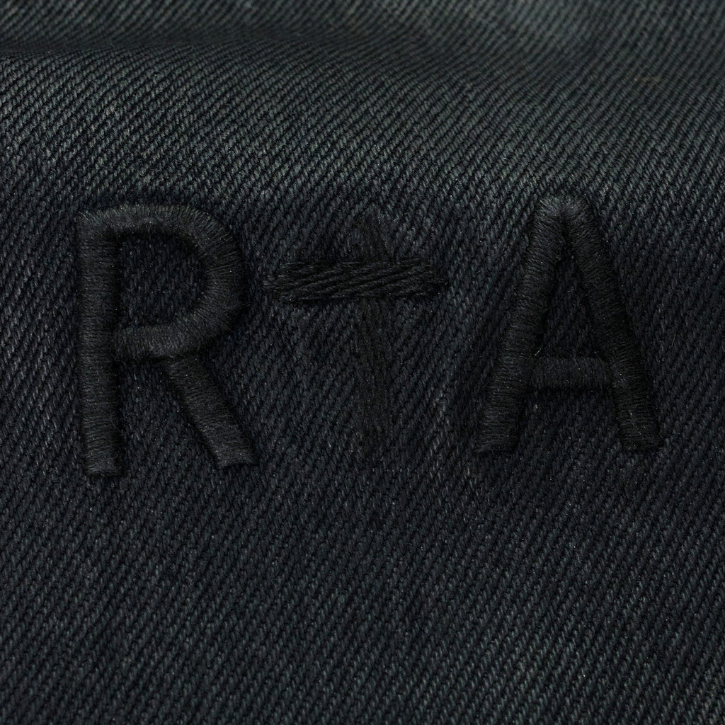 BLUE WAXED SKINNY JEANS