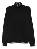 Moncler turtleneck ribbed sweater