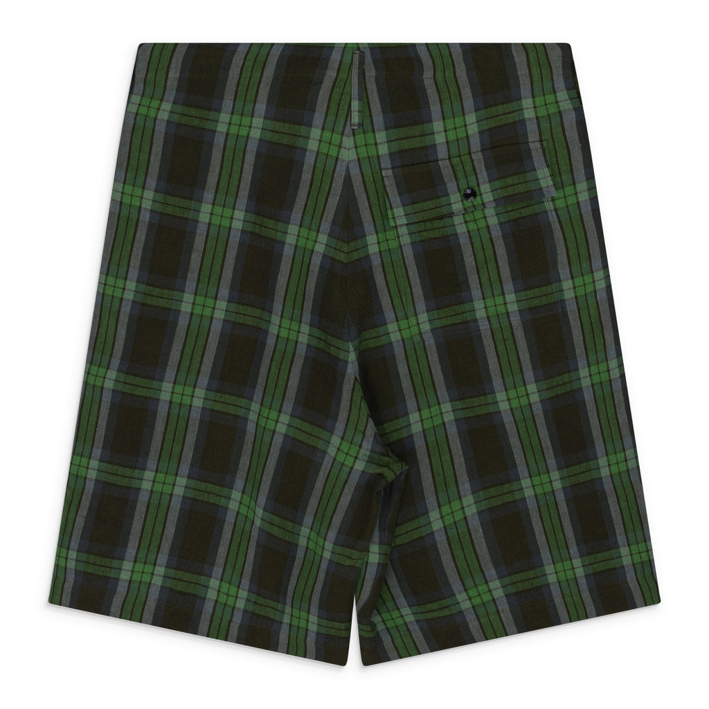 Green Linen Deck Shorts