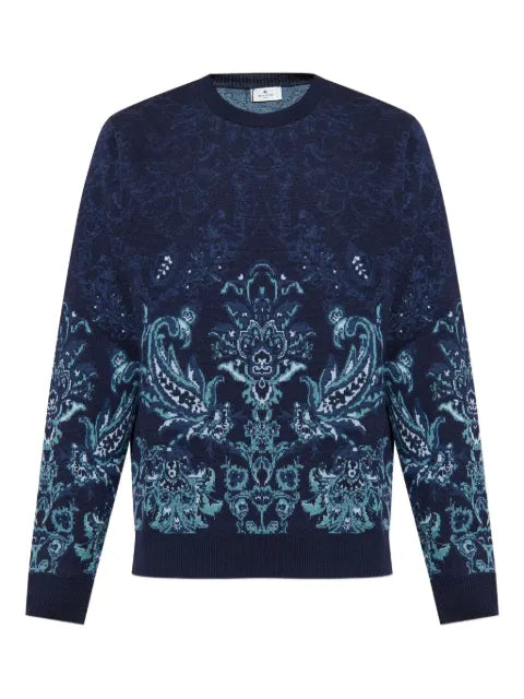 ETRO floral-jacquard sweater
