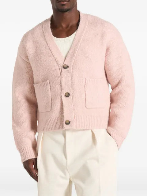 Manière De Voir Charlie in pale pink knitted cardigan