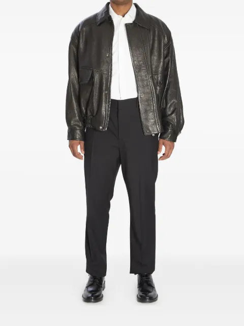 Saint Laurent jacket in bubbled lambskin