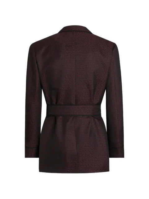 Dolce & Gabbana double-breasted jacket in micro-pattern jacquard