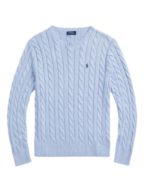 Polo Ralph Lauren cable-knit embroidered sweater