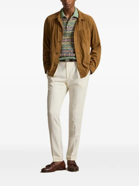 Polo Ralph Lauren buttoned suede jacket