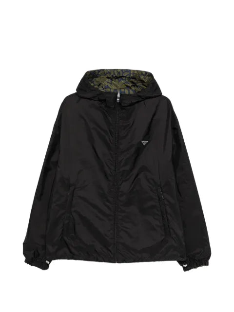 Prada logo-plaque jacket