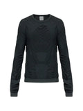 ROA ruched long-sleeved jumper