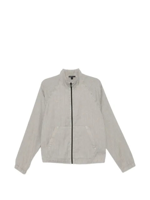 James Perse zip-up raglan-sleeve track jacket