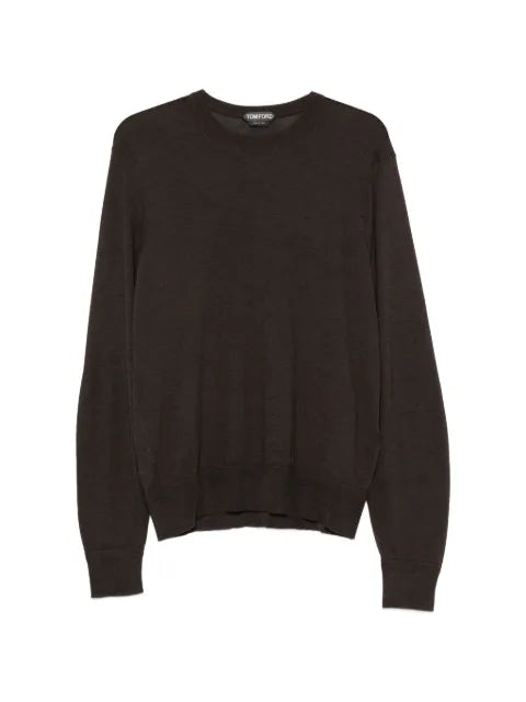 TOM FORD crew neck ribbed-trim sweater