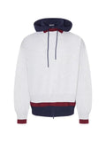 Balenciaga layered frayed-lettering hoodie