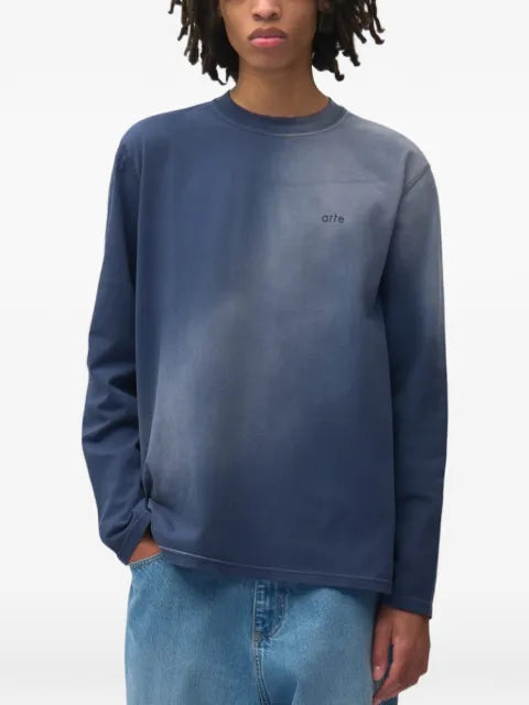 Arte Antwerp logo-print faded-effect sweater