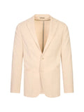 Canali mélange-effect single-breasted blazer