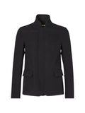 FENDI high-neck flap-pocket jacket