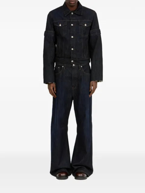 MM6 Maison Margiela flipped-sleeve denim jacket