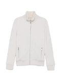 Barba ribbed-knit faux-fur-trim jacket