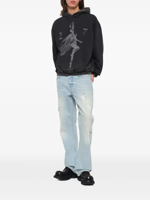 Represent 247 Fallen Angel graphic-print hoodie