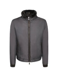 Moorer shearling-lined zip-up jacket