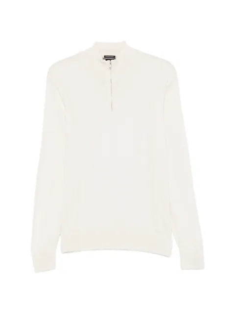 BOSS quarter-zip knitted sweater