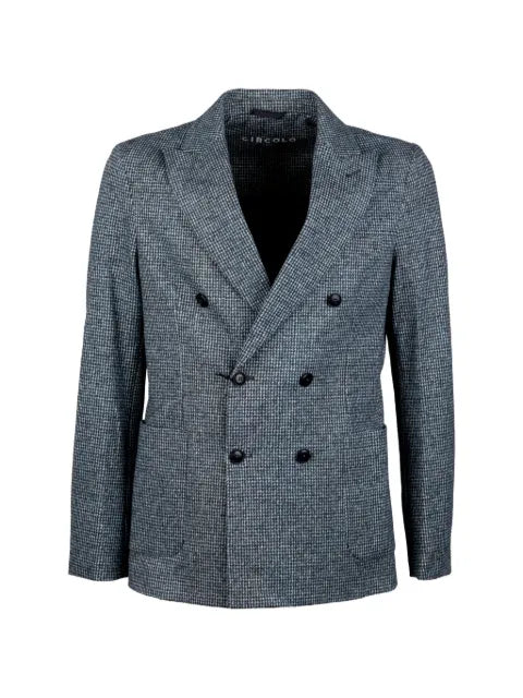 Circolo 1901 double-breasted houndstooth blazer