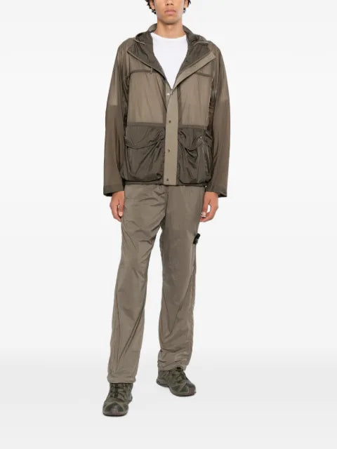 Ten C hooded panelled jacket