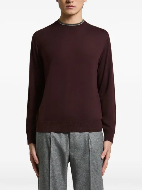 Peserico contrast-trim sweater