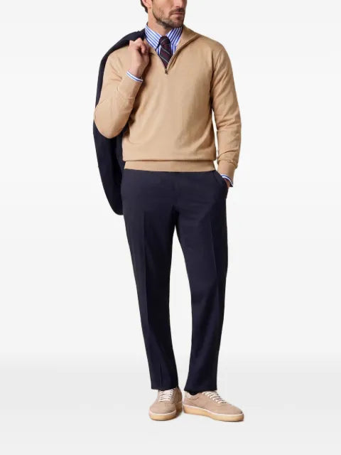 Brooks Brothers half-zip mock-neck sweater