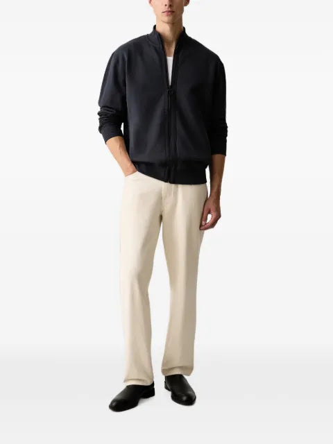 Barbour zip-up ribbed-trim sweater