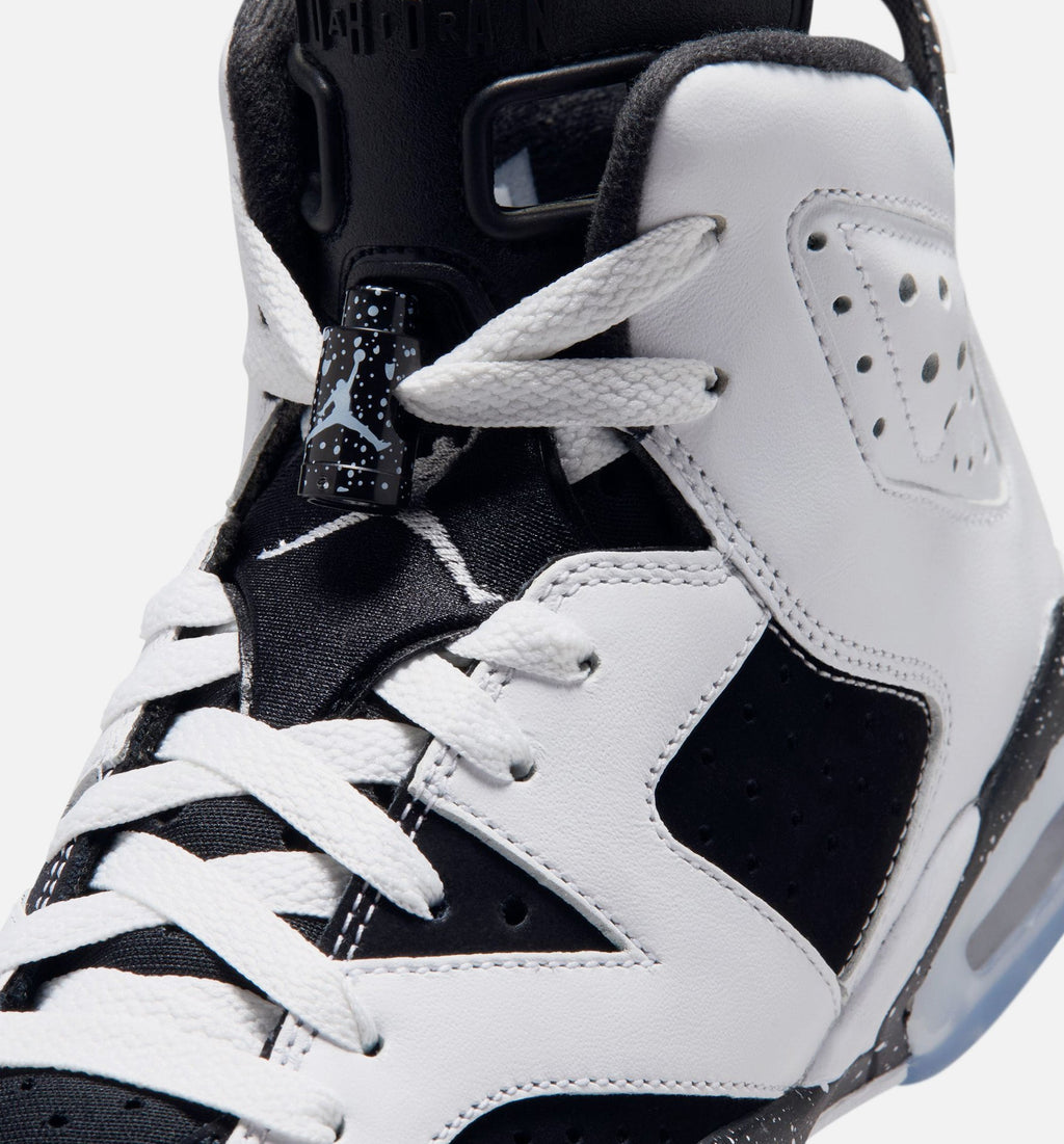 Air Jordan 6 Retro Black and White Big Kids' Sneakers - Black / White