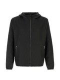 FENDI FF logo-jacquard hooded jacket