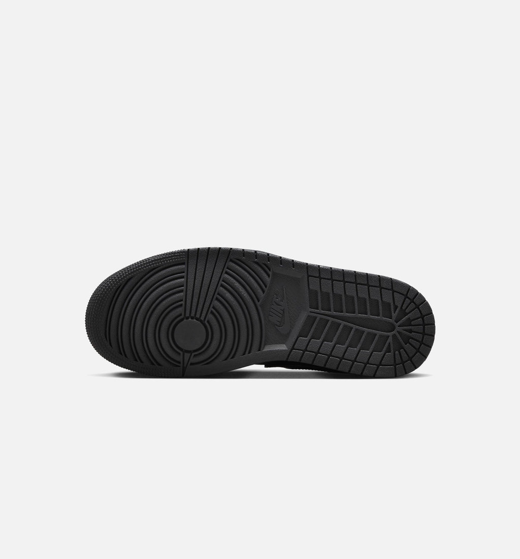 Air Jordan 1 Low Patent Elephant Women's Lifestyle Shoe - Black/Black/White/Metallic Silver