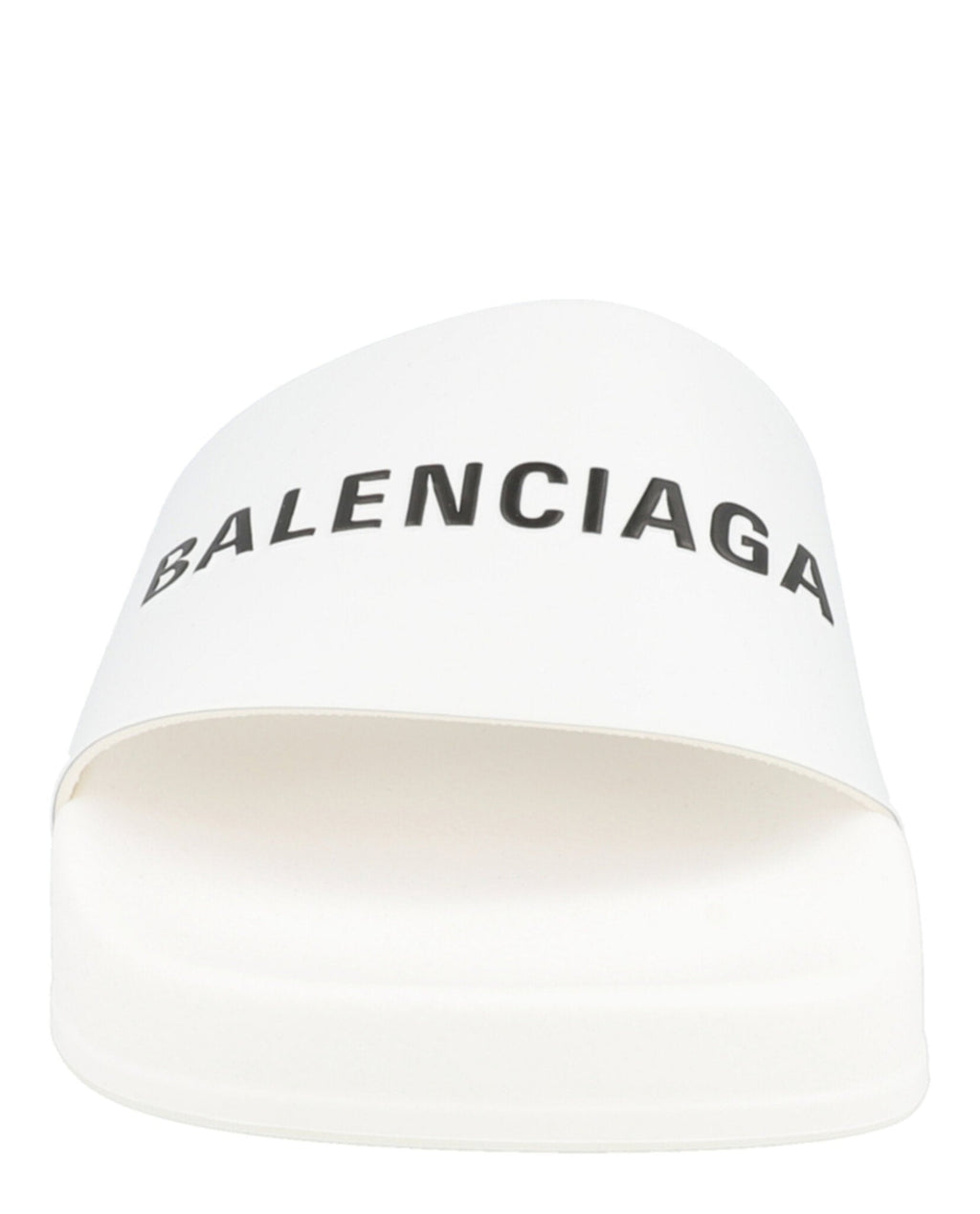 Balenciaga Unisex-Child Logo Pool Slides