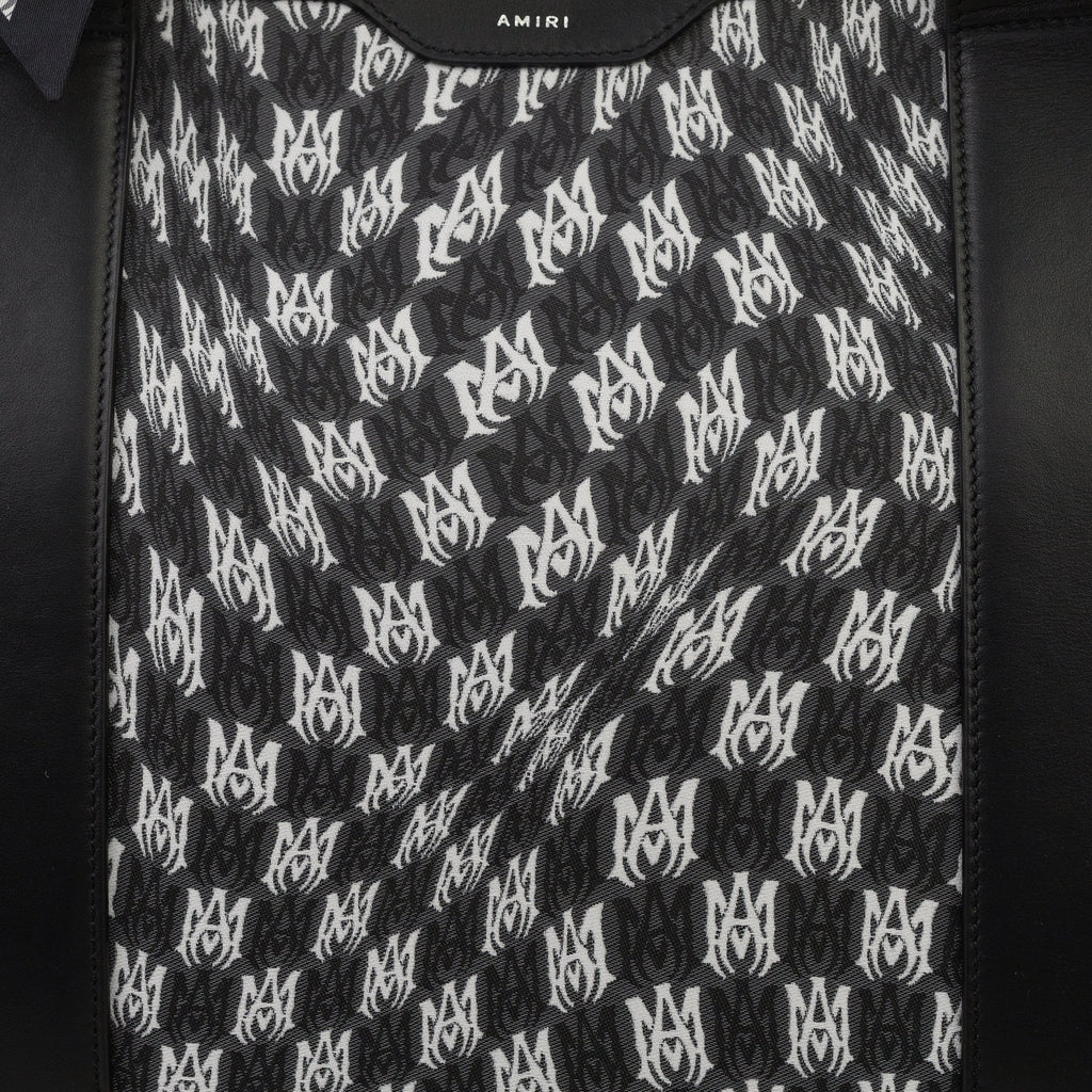 Black Wavy Houndstooth Weekender Bag
