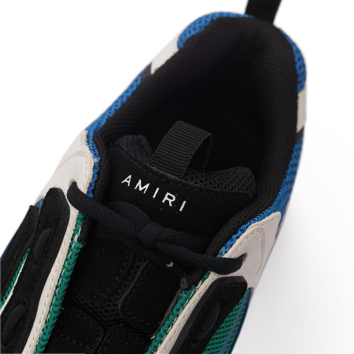 Black/Teal Bone Runner Sneakers
