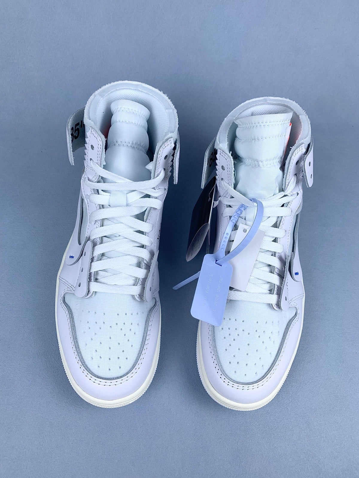 Air Jordan 1 High x Off-White Triple White Unisex Sneakers AA3834-100