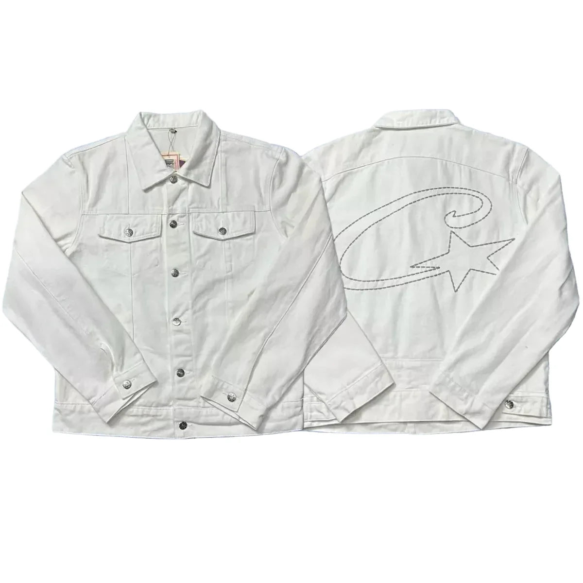 Corteiz Heavyweight Denim Jacket White