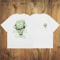 ASSC White Tee – Green Skull Print
