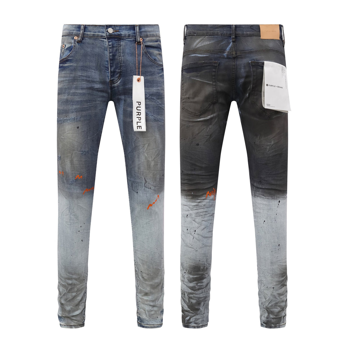 Purple Brand Paint Splash Loose Denim Jeans Unisex