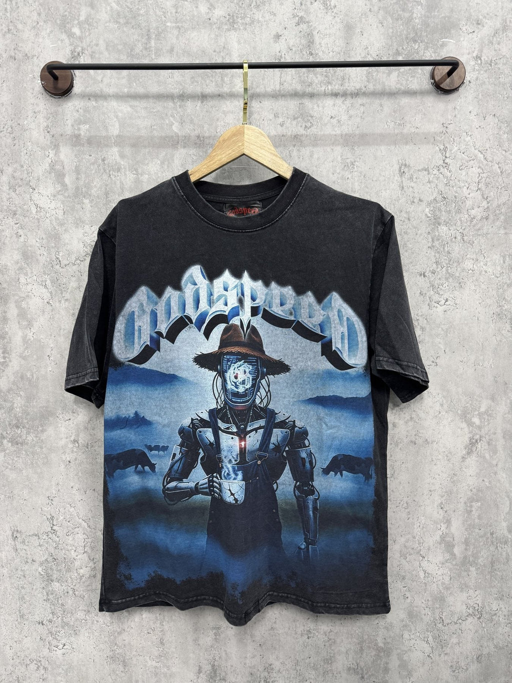 Godspeed Cyber Cowboy Graphic T-Shirt